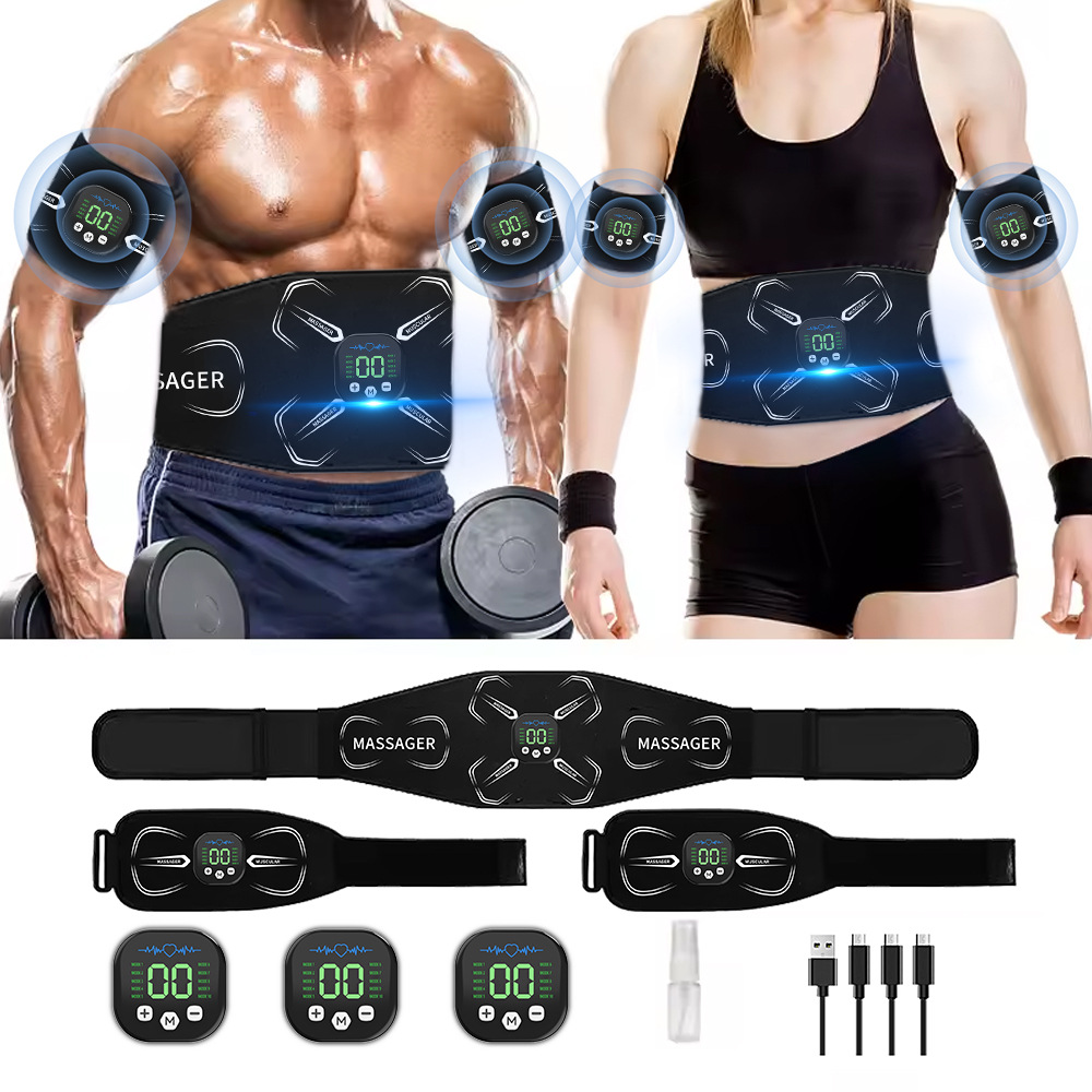 Home Gym Routine - EMS Muscle Stimulator Abdominal Trainer Abs