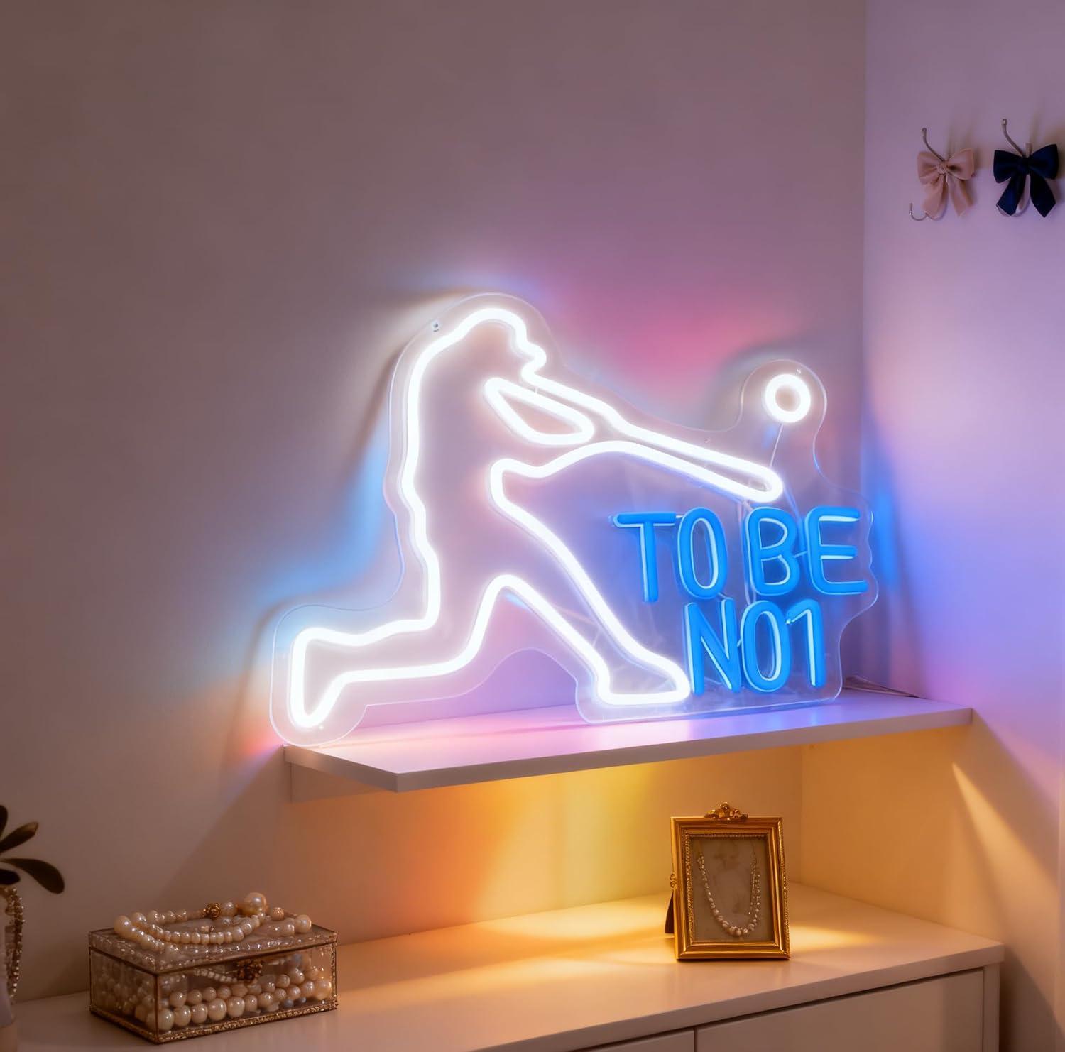 To Be No1 Neon Sign USB Dimmab - đánh giá và giá Home Gym Neon Sign